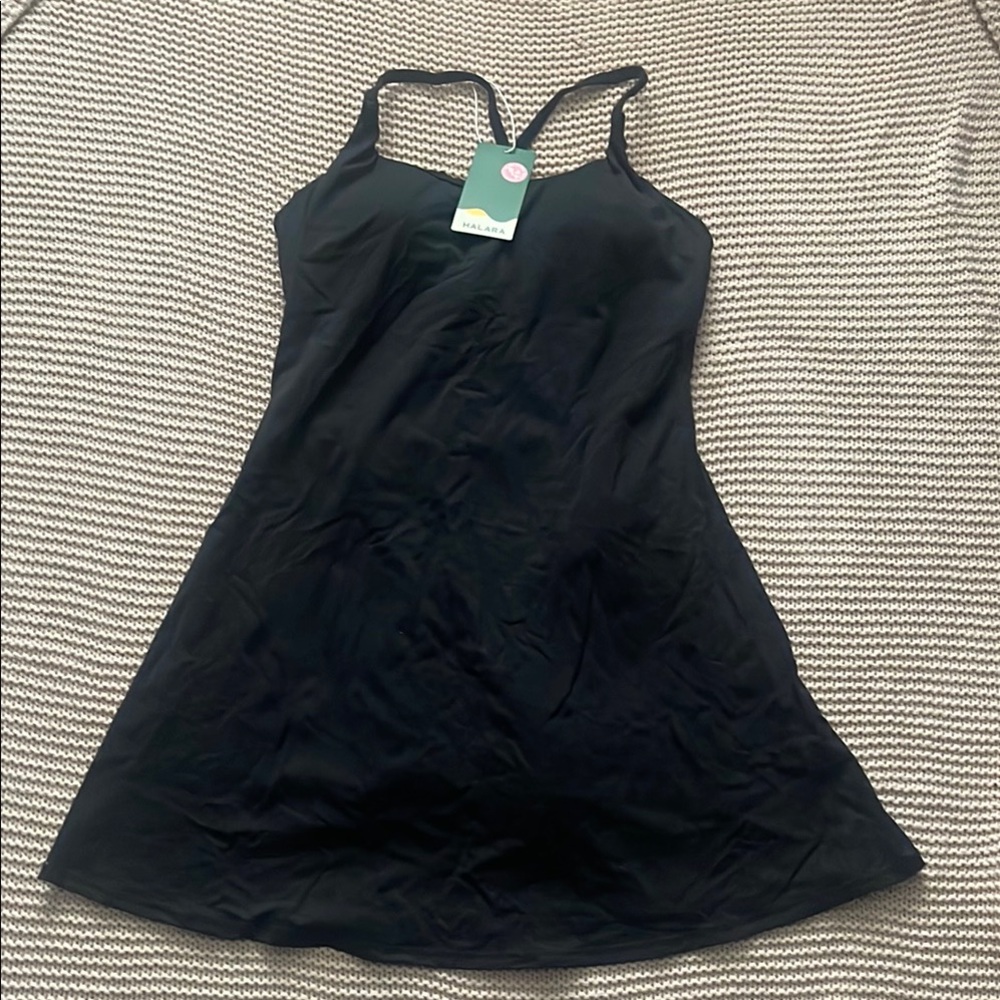 Black Sleeveless Tennis Dess